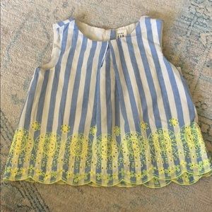 Toddler sleeveless blouse